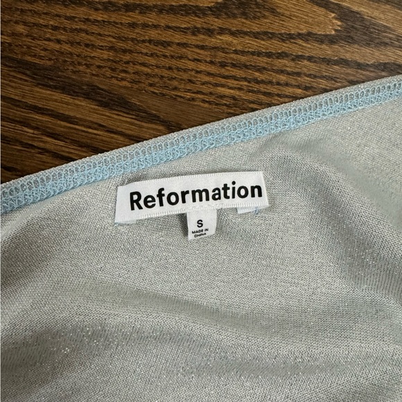 Reformation Jilian Knit Dress (Blue) - Picture 4 of 5